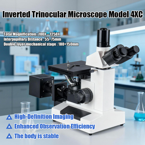 Nouveau <span class=keywords><strong>Microscope</strong></span> Inversé Triple 1250X en Gros – Équipement de Laboratoire d'Analyse d'Imagerie Haute Précision et Haute Définition - Product Image 2
