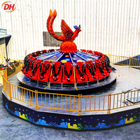 Manège Phoenix Turntable Ride certifié CE, attraction de parc d'attractions, unité de sensations fortes pour 24 passagers, pour installations extérieures de fêtes foraines