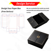 Boîte cadeau en carton rigide à fermeture magnétique, double porte avec ouverture latérale en deux parties, impression avec laminage mat pour l'emballage de parfums