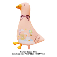 Cadeau préféré des enfants, fournisseur de ballons, joie enfantine, oie gonflable 55*78 CM, oie de dessin animé pour thème extérieur et baby shower