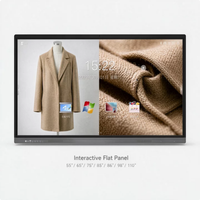 Écran interactif intelligent 4K IFP pour mur intérieur, 55, 65, 75, 86, 98, 110 pouces, tableau blanc interactif tactile, temps de réponse de 8 ms, OPS, pour salle de classe et réunion