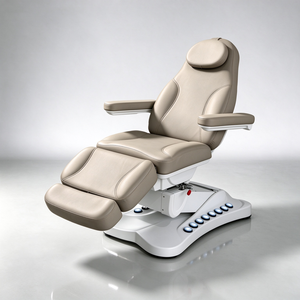 Moderna Camilla Eléctrica Negra de 3 Motores, Reclinable, para Exámenes Médicos, Tatuajes, Spa, Masajes, Cosmética y Tratamientos Faciales - Product Image 5