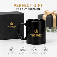 Mug à café avec logo personnalisé, boîte cadeau rigide de couleur personnalisée, insert en mousse, événements de reconnaissance client, branding, vente en gros, ensemble de mugs
