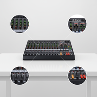 Console de mixage audio professionnelle SIVG MC-12, 12 canaux, 16 effets DSP, contrôleur DJ/console de mixage audio pour petits spectacles, diffusion en direct