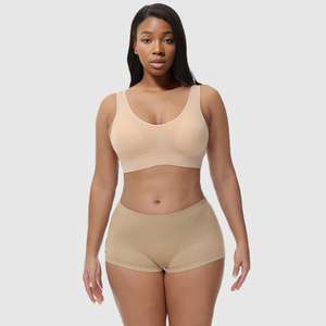 Conjunto de Lencería de 2 Piezas, Panties Cortos sin Costuras y Corsé para Mujer, Económico y a la Moda - Product Image 2