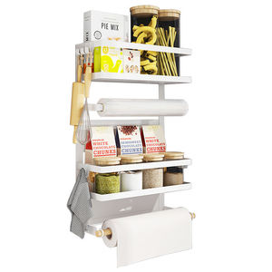 Nhà Bếp Treo Tường Có Thể Gập Lại Tủ Lạnh Bên Nam Châm Bếp Từ Gia Vị Lưu Trữ Tổ Chức Giá Kệ Cho Tủ Lạnh - Product Image 6