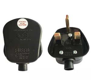 Adaptateur de cordon de connecteur de prise de courant à 3 broches royaume-uni 13a 3250W adaptateur de prise de courant fusionné pour ménage
