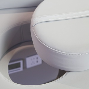 Cama de masaje <span class=keywords><strong>Facial</strong></span> eléctrica DEFEINUO, marco de madera de lujo profesional, 4 motores, cama de salón de Spa, cama de pestañas faciales, salón - Product Image 4