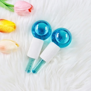 <span class=keywords><strong>Globo</strong></span> de enfriamiento crio mágico de mano, mini masajeador facial, globos de hielo faciales con purpurina - Product Image 2