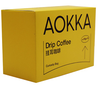Blue Mountain Moka Latte Drip Cold Brew Coffee Packaging Boîte de papier de carte blanche recyclable avec impression couleur pour un usage alimentaire
