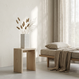 Nouveau design, vase en céramique imprimé en 3D, style campagnard français contemporain, design intemporel, vase à fleurs blanc rustique élégant, décoration d'intérieur - Product Image 5