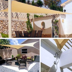 <span class=keywords><strong>HDPE</strong></span> hình chữ nhật Sun Shade buồm tán mái hiên dệt UV tắc nghẽn Vải màn hình - Product Image 6