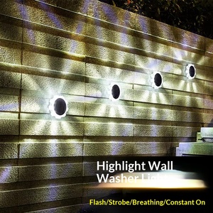 Lámpara Solar de Pared Emperor Shun Gear 2025 con Garantía de 10 Años, Luz Blanca/Cálida/Colorida para Decoración de Hogar, Jardín, Patio Exterior, Villa - Product Image 3