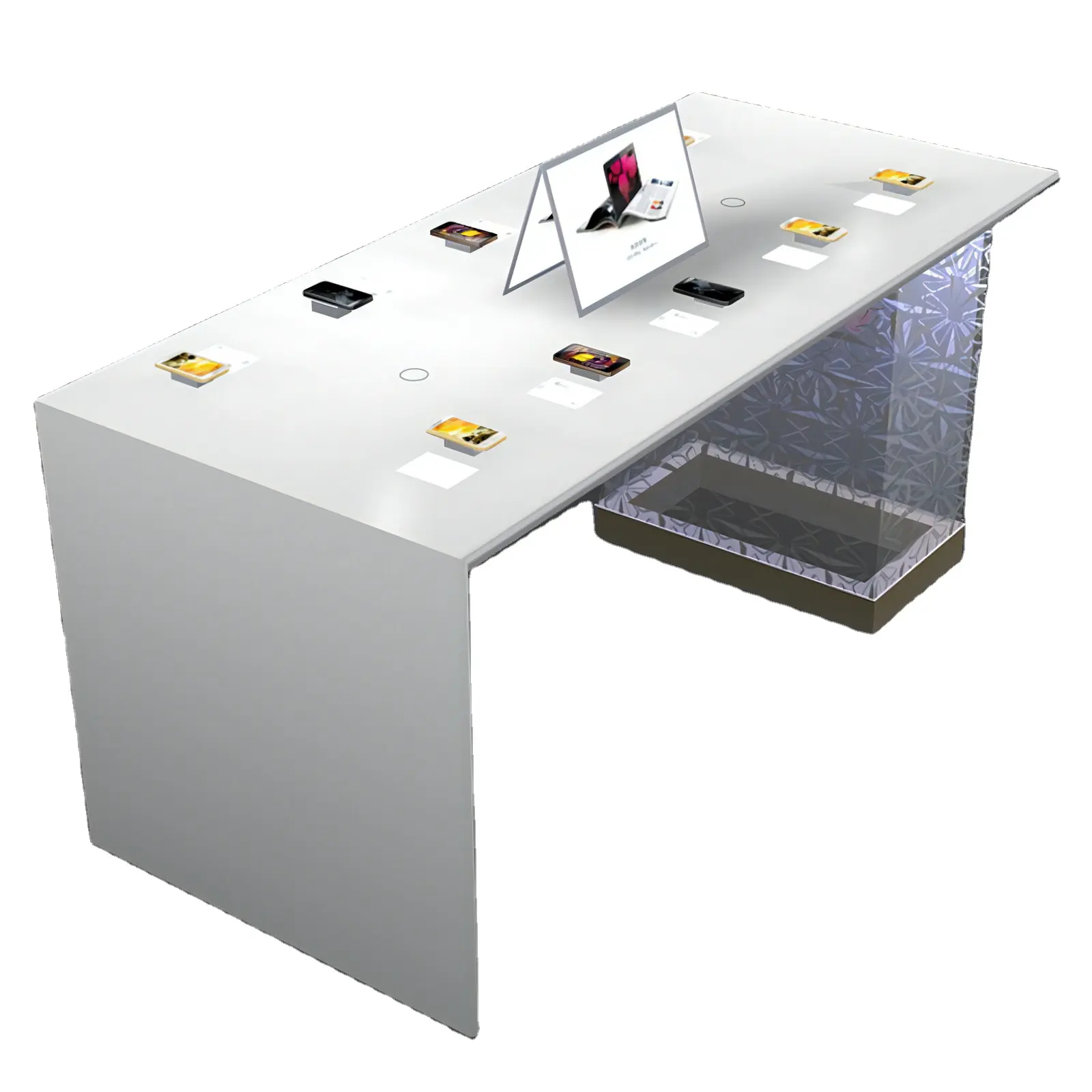 Artworld ดิสเพลย์โทรศัพท์มือถือไม้โต๊ะออกแบบสำหรับเก็บโทรศัพท์