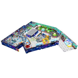 Aoleao Custom Nova Aire de jeux intérieure pour enfants avec piscine à balles, toboggan, parcours d'obstacles, jeu de rôle et course, structure de jeu souple, certifiée CE TUV CPC - Product Image 2