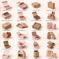 Cajas de Embalaje de Cartón Corrugado Kraft con Marca Personalizada, Cajas de Envío Autoblocantes con Tapa Plegable para Productos
