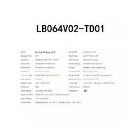 Écran LCD pour équipement industriel LB064V02-TD01, 6.4 pouces, entièrement testé