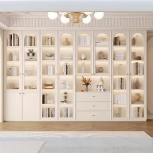 Estante de almacenamiento de estantería de cristal para iluminación de dormitorio, estantería de <span class=keywords><strong>biblioteca</strong></span> personalizada de gama alta, armario de almacenamiento de lujo para sala de estar - Product Image 5