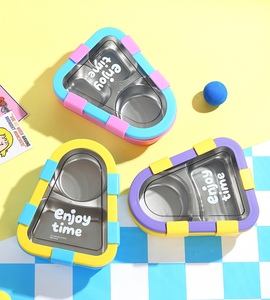 Bencircle B278 Kids Stainless Steel Bento <b>Box</b> with Fork and Spoon, Portable & Food Grade Material - Product Image 5