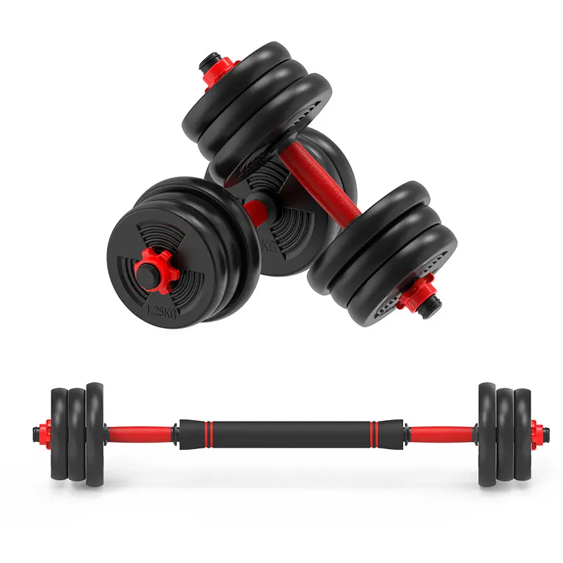Cement Dumbbell Custom Weight Logo Weight Lifting Gym Equipment Eco-friendly Cement Barbell 50kg Adjustable Dumbbell Set