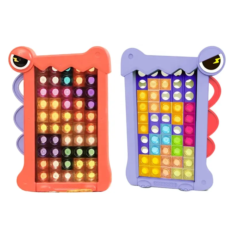 2024 nouveaux Puzzles blocs de construction ensembles Intelligence bloc coloré éducatif Montessori jouets blocs russes jeu pour enfant