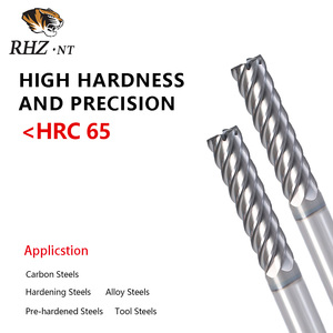 Độ chính xác cao 6-Flute thẳng phẳng End Mill 12 mét dài Shank Carbide tialn + craln lớp phủ HRC55-70 CNC kiểm soát OEM ODM - Product Image 3