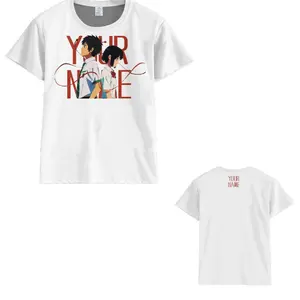 Makoto Shinkai Animation Your Name Anime T-Shirt Cartoon T Shirts Custom Logo Printing Tee
