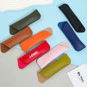 Estuche de Cuero PU Personalizado con Logotipo para Bolígrafos, Funda de Lujo para Bolígrafos de Tinta, para Regalos Empresariales y Eventos Promocionales - Product Image 1