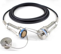 FTTA FTTX Prise de courant extérieure J599 D38999 Connecteur RRU BBU Câble CPRI à fibre optique