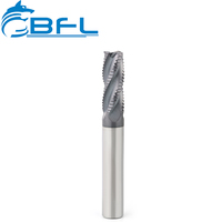 Fresas de desbaste de carburo BFL 3/4 para acero - Herramientas de corte CNC con revestimiento negro y serras, con rompecuchillas
