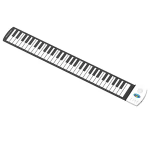 49键数码电钢琴手卷钢琴便携折叠硅胶儿童练习钢琴厂家直销