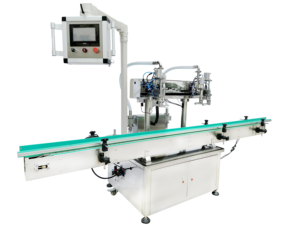 Automatische 2-Kopf-Flüssigkeitsabfüllmaschine Wasserflaschen-Verschluss-Etikettierer Öl-Milch-Lotion-Energydrink-Abfüllmaschine - Product Image 3