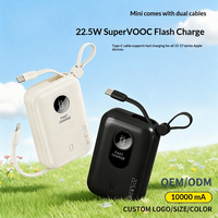 Power Bank Pengisian Cepat PD 22.5W 10000mAh Baterai Lithium Polymer Layar Digital Pengisi Daya Portabel Baterai Eksternal Ringkas