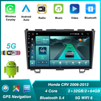 Nouvel autoradio Android 2 Din avec DSP pour CR-V 2006-2012, navigation GPS, stéréo, 4G, CarPlay, WiFi, garantie 1 an