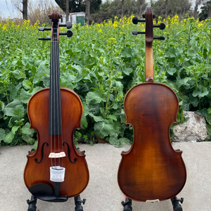 Sinomusik Venta Caliente Nuevo Satén Rojo Oscuro Marrón Llama Arce <span class=keywords><strong>Viola</strong></span> MAT700 - Product Image 1