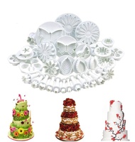 Moule Hexagonal de décoration de gâteau en forme de flocon de neige, ensemble d'emporte-pièces en plastique à piston/moule à biscuits, DIY, 3 pièces