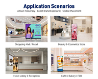 Afficheur LED portable de qualité supérieure, de qualité commerciale, P2.5, avec contrôle cloud Wifi, lecteur multimédia intelligent mince pour terminal aéroportuaire
