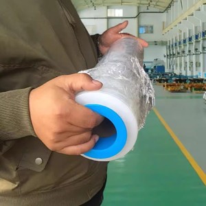 ฟิล์มยืด 50 ซม. กว้าง 1000 ม. ยาว โปร่งใส HDPE สำหรับบรรจุภัณฑ์อุตสาหกรรม โลจิสติกส์ ปิดผนึก มัดรวม ฟิล์มป้องกัน ม้วนใหญ่ - Product Image 3