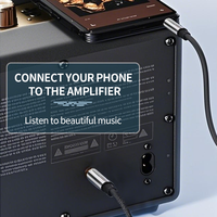 Adaptor Audio Berkualitas Tinggi 6.35mm Male ke 3.5mm Male OEM ODM Adaptor Headphone Profesional Kabel Jack Audio Stereo Aux