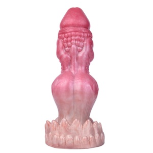 YOCY Big Size Long Knotty Silicone Artificial Dog <b>Dildo</b> Wolf Silicone Made Big Knot Multi for Men Women - Product Image 5