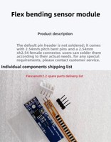 Modul Sensor Lentur Sensor FLEX Deteksi Lentur Kontrol Aplikasi Sarung Tangan Pintar Kode Contoh 51/STM32
