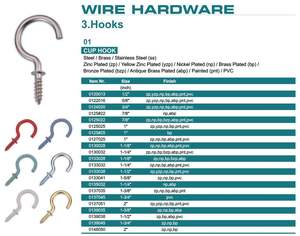 1/2หนัก "5/8" 3/4 "7/8" 1 "เครื่องหมายคำถามตะขอลวด - Product Image 2