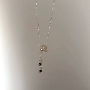 Collar con Colgante de Jade Puro y Ágata S925, de Lujo, con Borla y Anillo, Nuevo Diseño Chino, Estilo Ligero y Exclusivo - Product Image 4