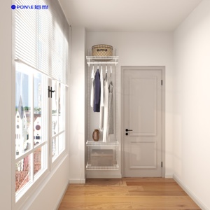 Sistema di Organizzazione Modulare Fai-<span class=keywords><strong>da</strong></span>-te con Scaffalature Metalliche Bloccabili per <span class=keywords><strong>Armadio</strong></span>, Cabina <span class=keywords><strong>Armadio</strong></span> e Stoccaggio in <span class=keywords><strong>Camera</strong></span> <span class=keywords><strong>da</strong></span> <span class=keywords><strong>Letto</strong></span>, Soggiorno, Officina - Product Image 1