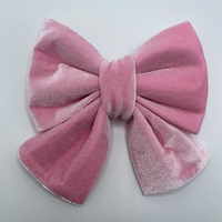 Noeud papillon pour chien et chat en velours côtelé rose de luxe, réglable, écologique, doux, accessoire pour Noël et toutes les fêtes