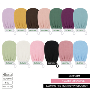 Guante <span class=keywords><strong>Exfoliante</strong></span> Corporal de Alta Calidad 150D con Logotipo Personalizado Multicolor, 100% Viscosa, para una Piel Suave - Product Image 1