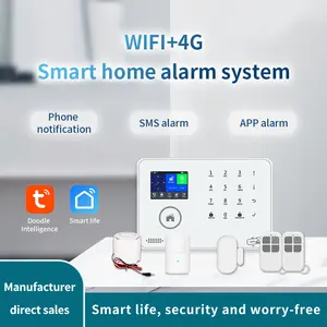TUYA GSM WIFI Smart Home Fire Alarm System Smoke Home Security Alarm System