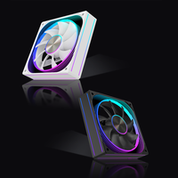 Ventilador RGB de 120 mm con Certificación de Patente de Fábrica LOVINGCOOL, Superficie de Espejo Cuadrada Grande, Radiador de CPU para Computadora Gamer