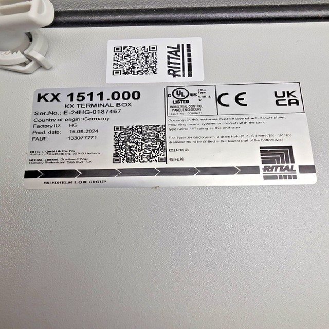 KX 1511000 Small Housing Terminal Box Carbon Steel New Brand New Original Spot Plc