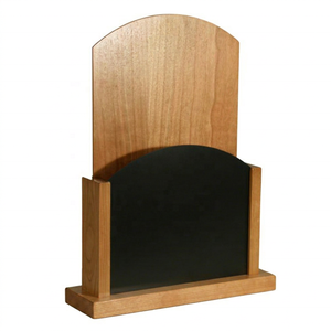 Support de menu en bois rustique pour tableau noir de table – Idéal pour les promotions quotidiennes des restaurants et des bars - Product Image 1